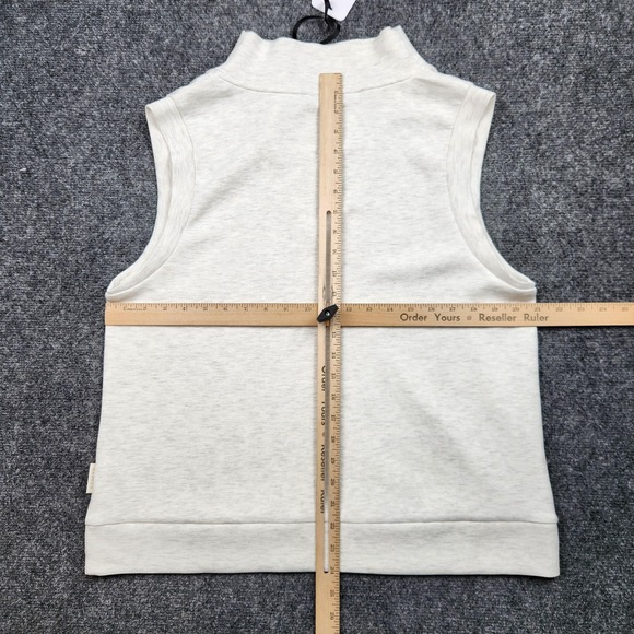 Varley Ellen Cowl Tank Top Womens Large White DoubleSoft Cowl Neck Lightweight - Picture 7 of 10